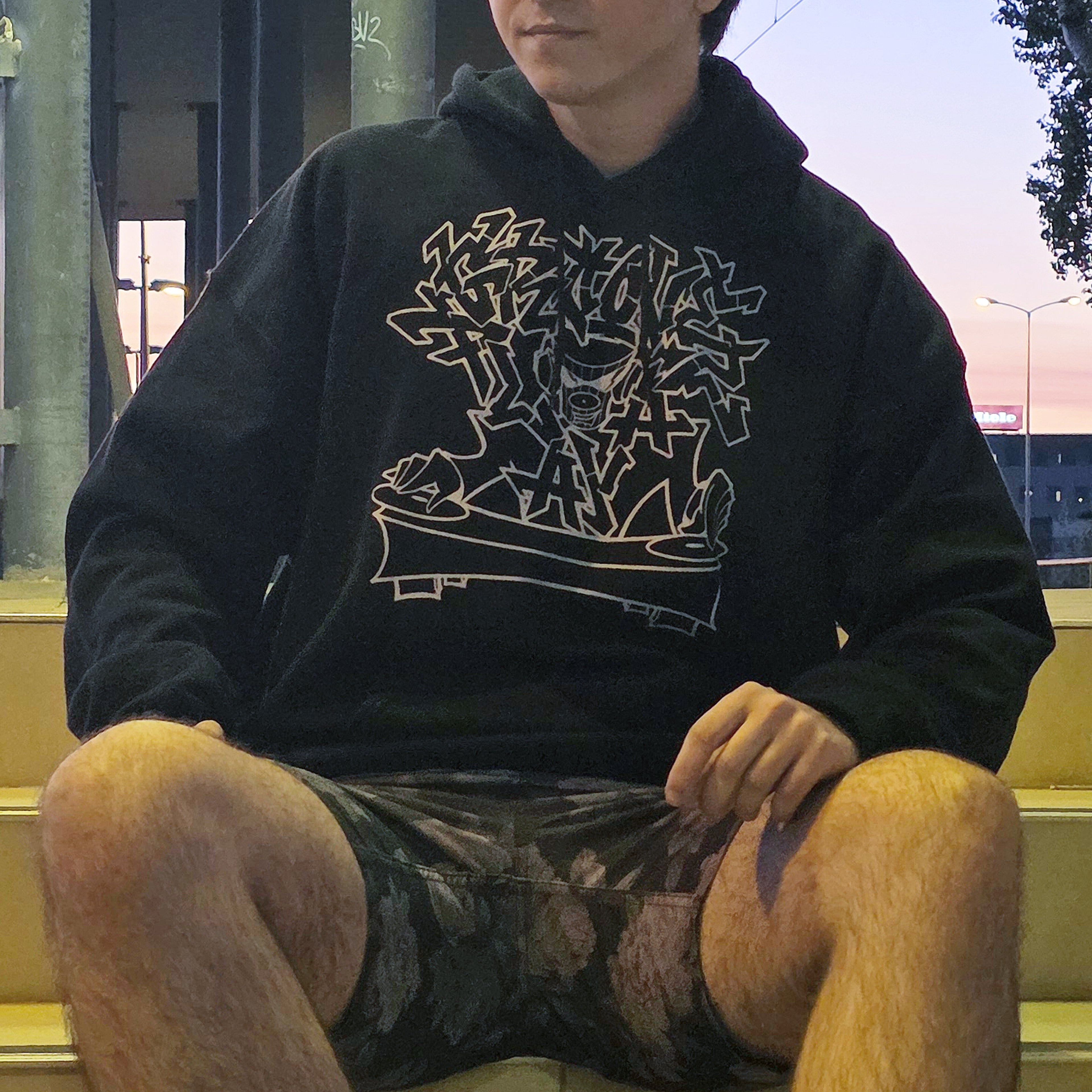 FUNKY GROOVEPLAYAZ DJ black hoodie
